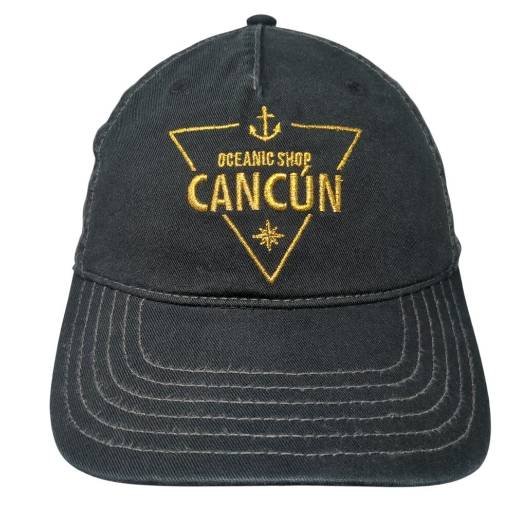 Oceanic Shop Cancun Slideback 5 Panel Cap Black One Size Banana Bay Headwear